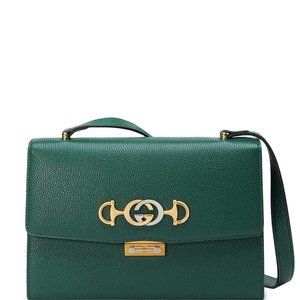 NWT GUCCI SMALL GG ZUMI LEATHER SHOULDER BAG